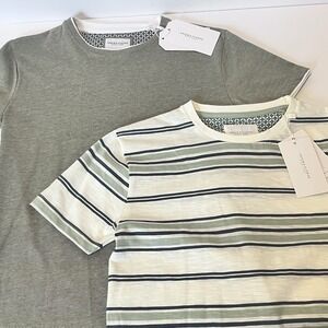 Set‎ of 2 Boys Denim & Flower Short Sleeve T Shirts Size 9-10